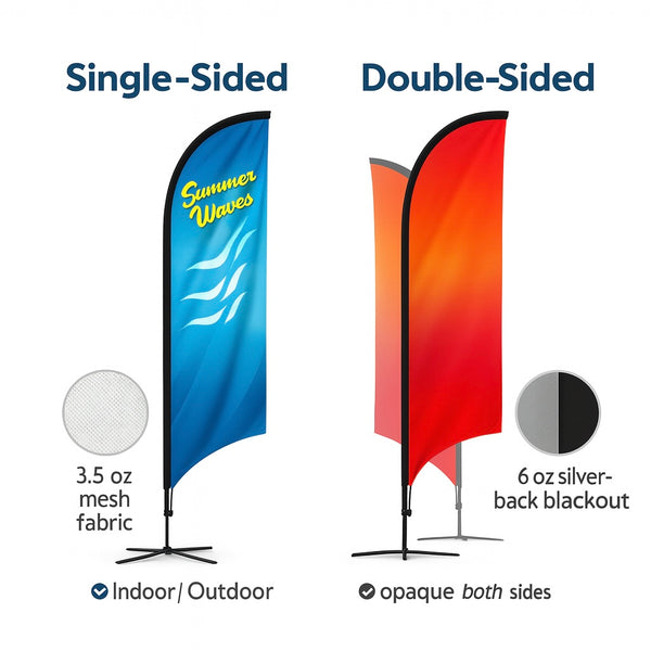 Feather Flags Single and Double Sided