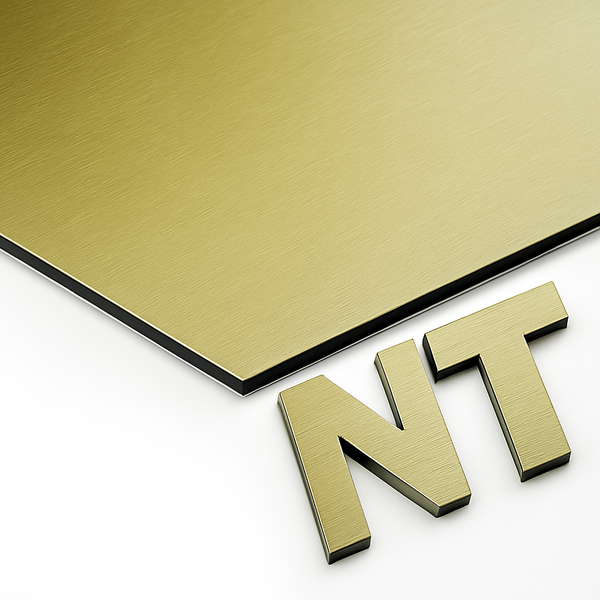 Maxmetal Gold Brushed 4mm