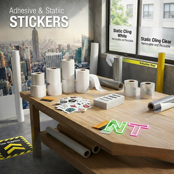 Adhesive and Static STICKERS