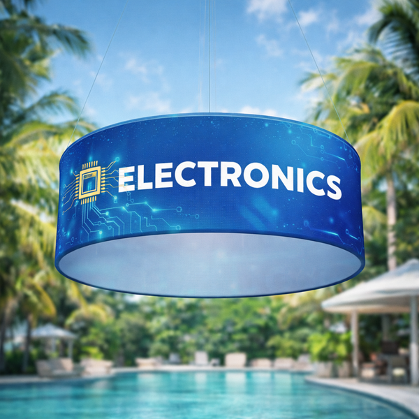 5x5x2.5 Ft Circle Eurofit Hanging Display