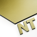 Maxmetal Gold Brushed 4mm