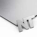 Maxmetal Silver Brushed 4mm