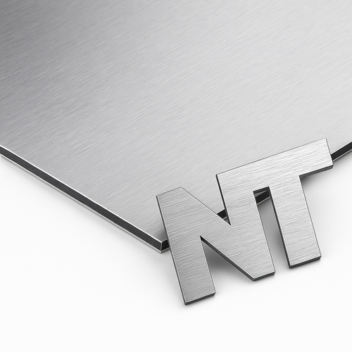 Maxmetal Silver Brushed 4mm
