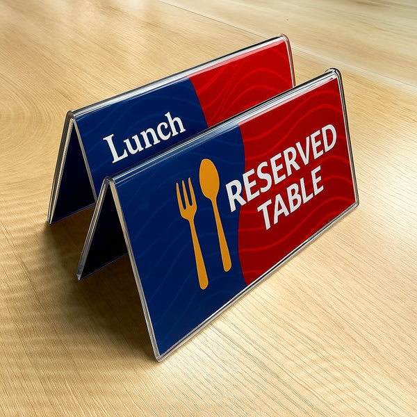 Acrylic Table Tents A-Shape