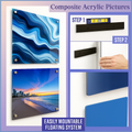 Acrylic Art Pictures with French Cleat Hanger