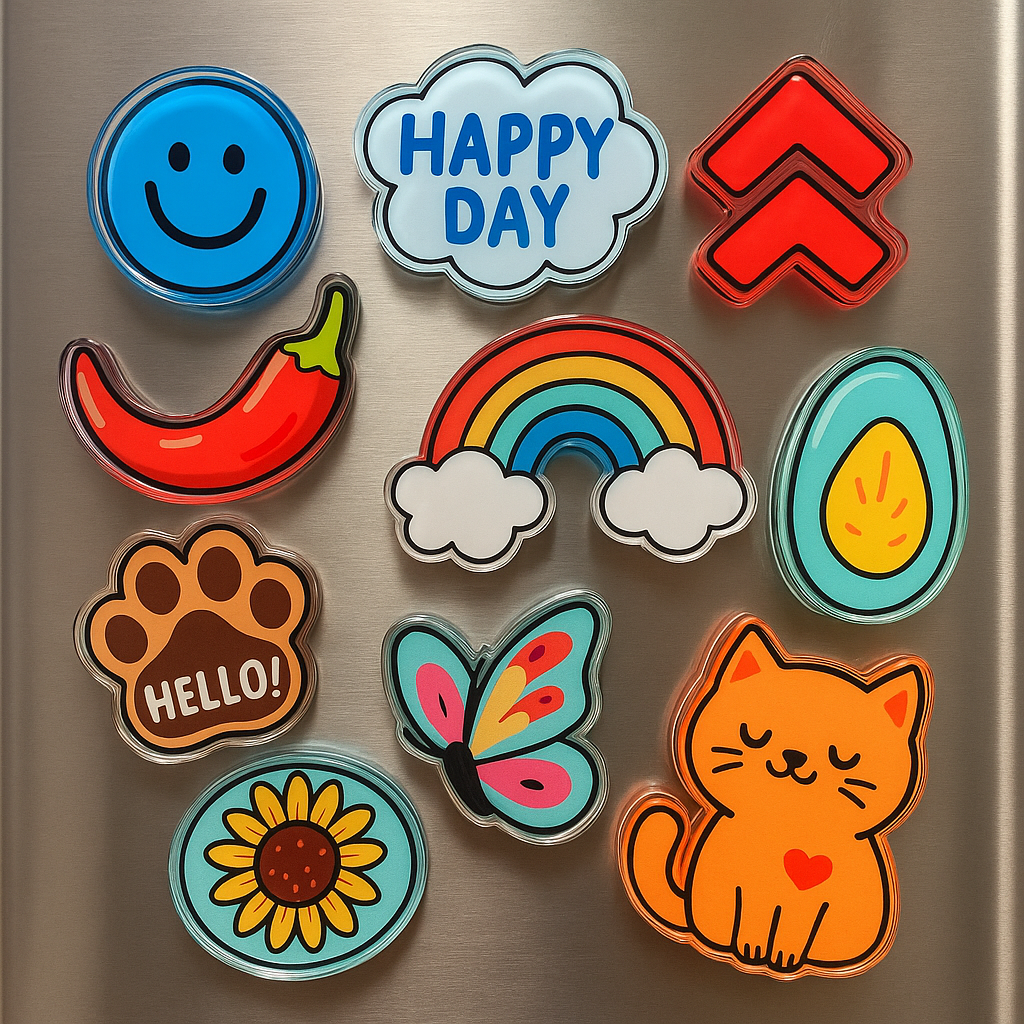Custom Acrylic 3D Magnets