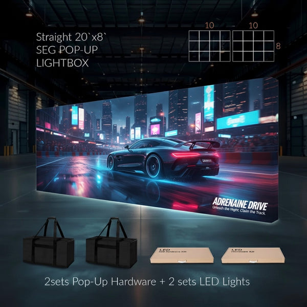 SEG POP UP Light Box Stand 20x8ft