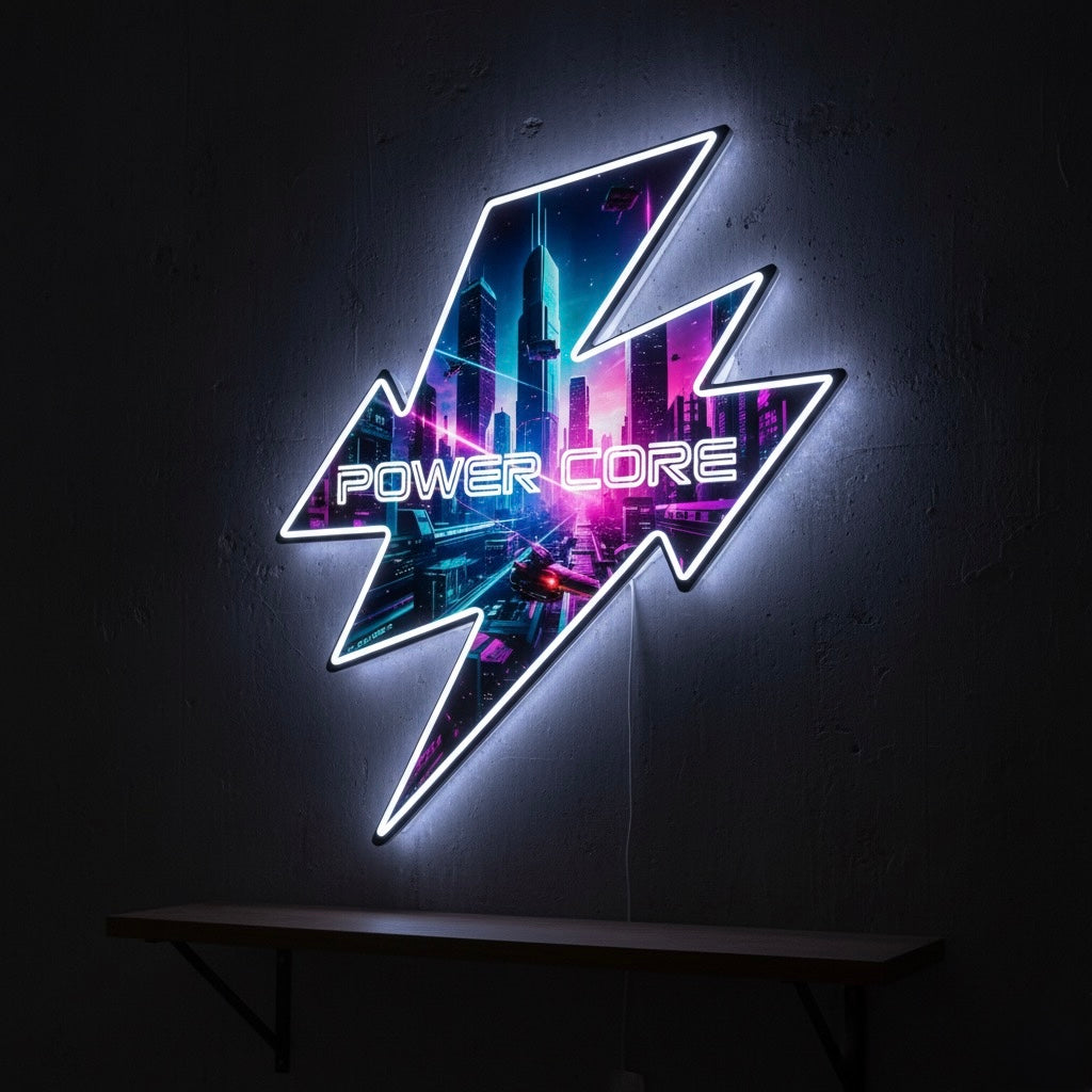 Double layered Lightbox with Neon