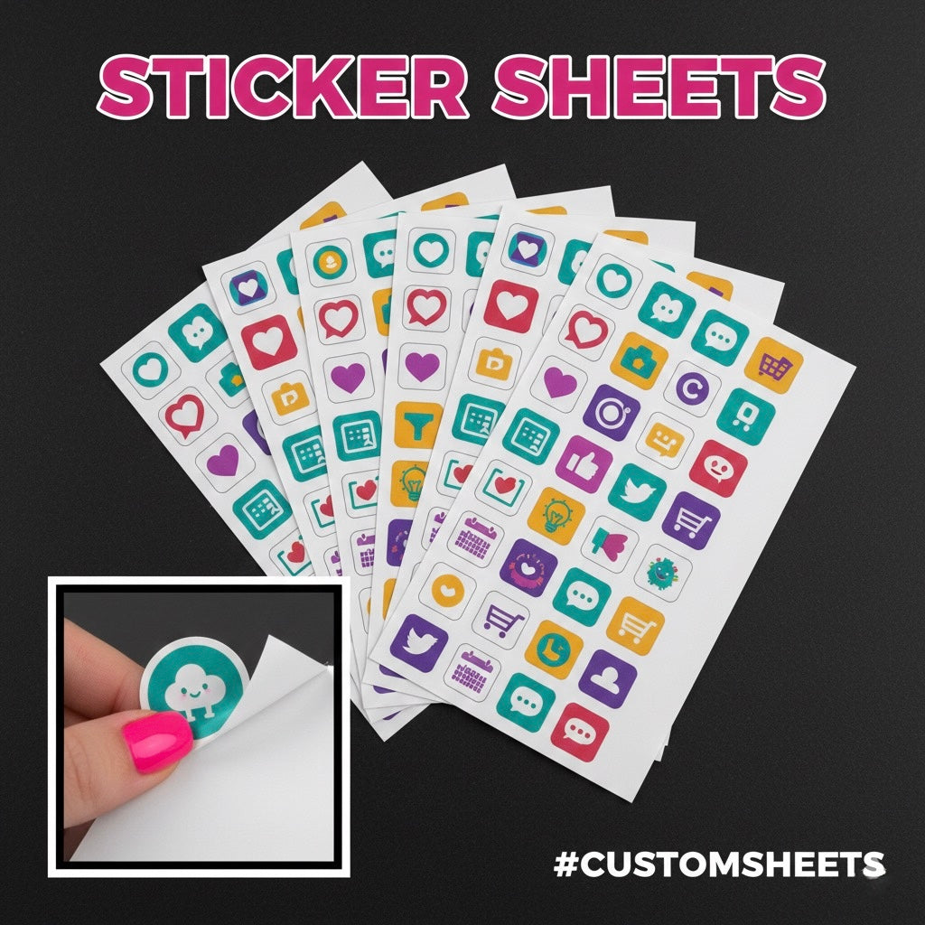 Sticker Sheets Kiss Cut