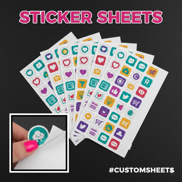 Sticker Sheets Kiss Cut