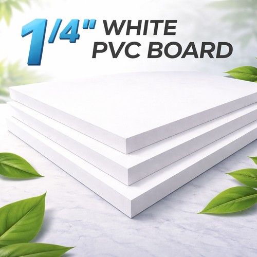 PVC Board 1/4" White