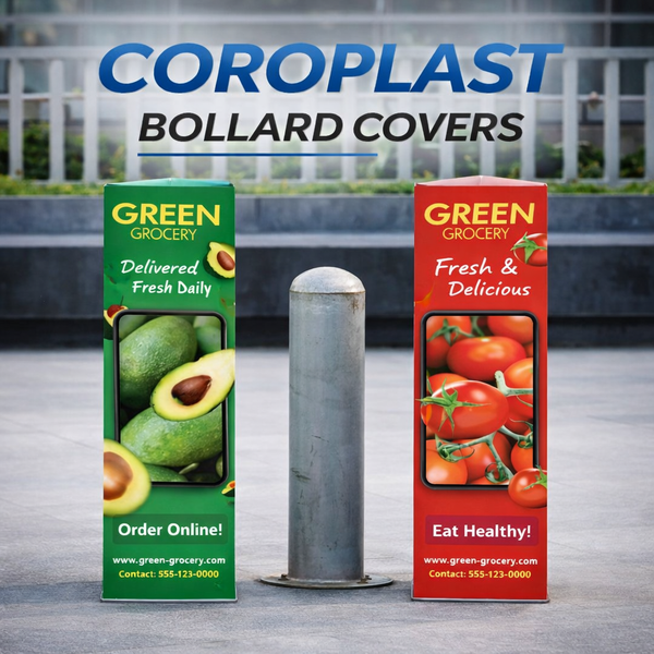 Coroplast Bollard Covers